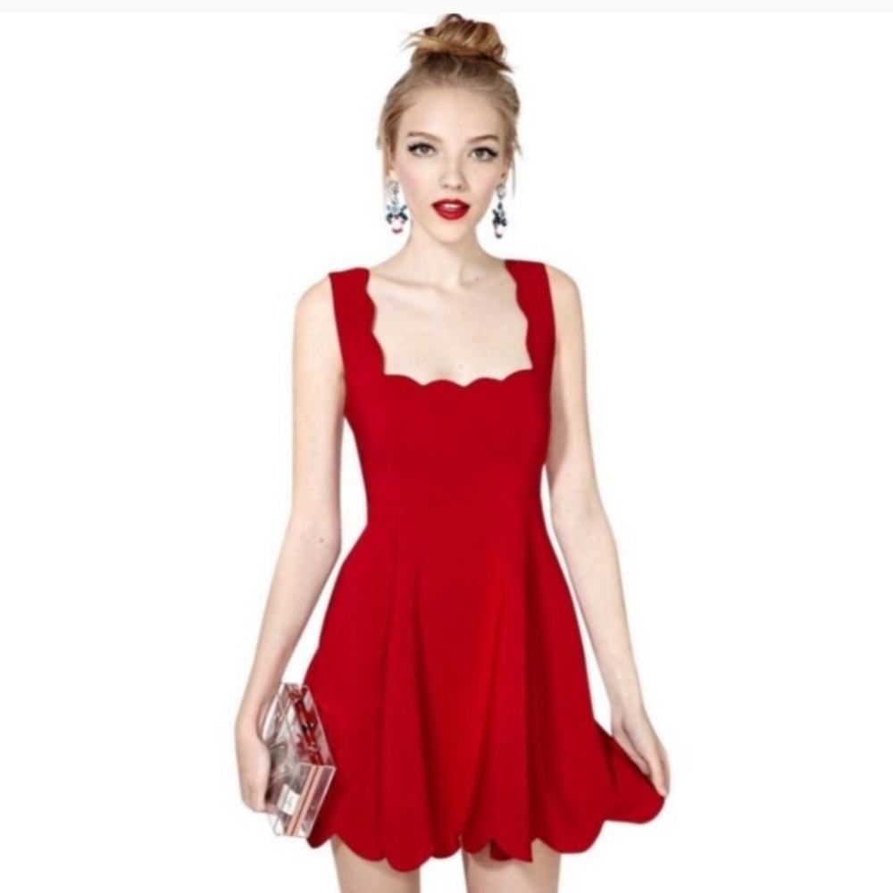 Nasty gal red cocktail dress